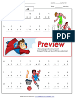 Basic Multiply Drill Thru 10s 0 8