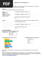 Algorithme Et Programmation N°1