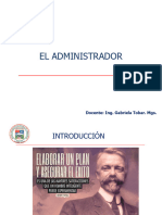 El Administrador y Sus Funciones