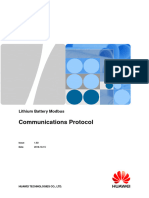 Lithium Battery Modbus Communications Protocol