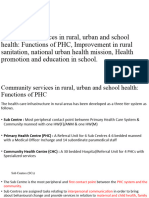 Functions of PHC