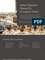 Safety Measures Manual For Company Name