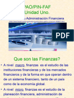 Unidad Uno. Papel de La Administrac N Financiera