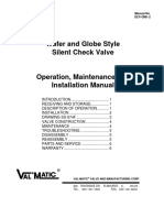 Wafer and Globe Style Silent Check Valve: Manual No. SCV-OM1-2