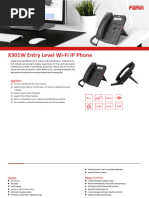 Fanvil X301W Datasheet