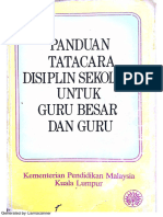 Panduan Tatacara Disiplin Sekolah Untuk GB Dan Guru