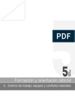 Formación y Orientación Laboral: 5. Entorno de Trabajo: Equipos y Conflictos Laborales