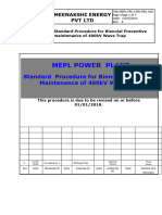 Standard Procedure For BIENNIAL PM of 400kV Wave Trap