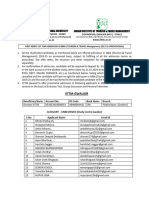 MBA First Phase Result 2023