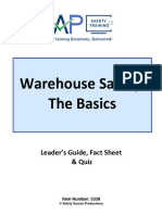 Warehouse Safety: The Basics: Leader's Guide, Fact Sheet & Quiz