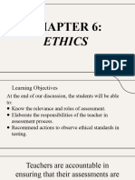 ETHICS of Assessment in Learning