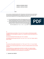 Seminar 1 Portfolio Theory Solutions