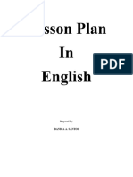 Lesson Plan - Subject-Verb Agreement