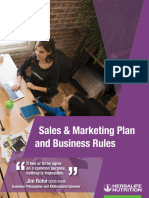 Sales and Marketing Plan and Business Rules