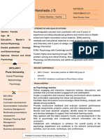 Curriculum Vitae - Harshada J S - Merged