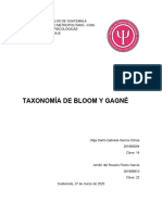 Taxonomía de Bloom y Gagné