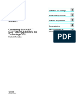 Simatic s7 Technology - Connecting Simovert Masterdrives MC To The Technology Cpu (A5e00272066-02)