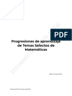 Progresiones de Aprendizaje de Temas Selectos de Matemáticas