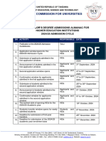 Almanac For 2024 - 2025 Admission Cycle-1