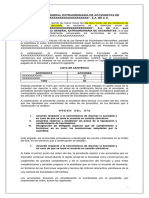 Asamblea Extraordinaria Disolución 