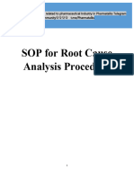 SOP For Root Cause Analysis Procedure