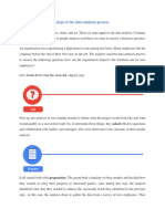 The Organizational Six Steps of The Data Analysis Process