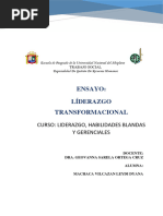 Ensayo de Liderazgo Organizacional DRA GEOVANNA SARELA ORTEGA CRUZ