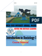 Soc 1o1 - Introduction To Sociology I