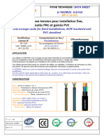 Câbles Basse Tension Pour Installation Fixe, Isolés PRC Et Gainés PVC