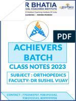 2023 Achievers Notes Orthopedics