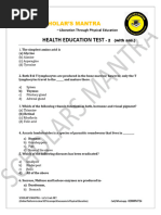 Health Education Test - 2