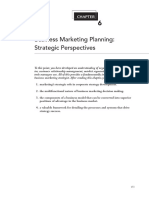 Chapter 6 - Business Marketing Planning Strategic Perspectives