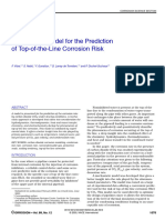 Mechanistic Model For The Prediction of Top-of-the-Line Corrosion Risk