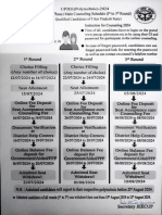 AEC Online Phase) Counseling Schedule (1": (1 Main To 3rd Round)