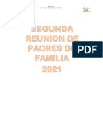 Segunda Reunion de Padres de Familia 2021