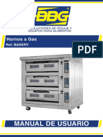 Manual de Usuario Horno A Gas BBG Ref BAKERY