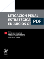 Litigación Penal Estratégica en Juicios Orales 2021, Blanco y Otros