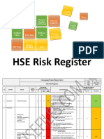 HSE Risk Register and Risk Assesment