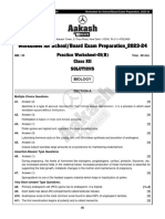 Work-sheet-Test - 1 (B) Biology XIIth Sol