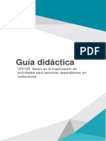 Apoyo en La Organizacion de Actividades para Personas Dependientes en Instituciones