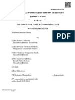 Before The Madurai Bench of Madras High Court DATED: 15.07.2024 Coram The Hon'Ble MR - Justice G.R.Swaminathan WP (MD) No.9603 of 2024