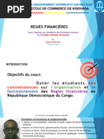 Présentation Cours de Régies Financières