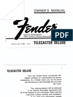 Guitar - Luthier - Fender Telecaster Deluxe Plans (1973)