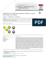 Journal Development of A Versatile Microencapsulation Technique For Aqueous Phases Using Inverse Emulsion