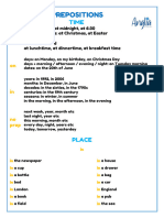 PREPOSITIONS Explanation