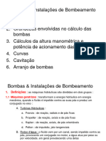 Bombas & Instalações de Bombeamento