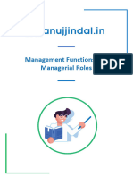 Ch-3 Managerial Roles and Management Roles