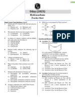 Hydrocarbons - Practice Sheet