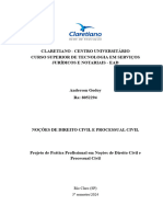 Projeto de Prática Profissional em Noções de Direito Civil e Processual Civil