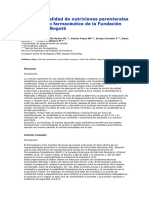 Control de Calidad de Nutriciones Parenterales en El Servicio Farmacéutico de La Fundación Santa Fe de Bogotá